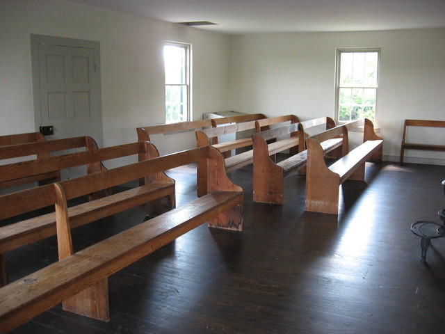 Inside Dunker Church at Antietam