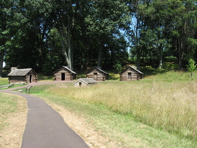 Rebuilt cabins at Valley Forge