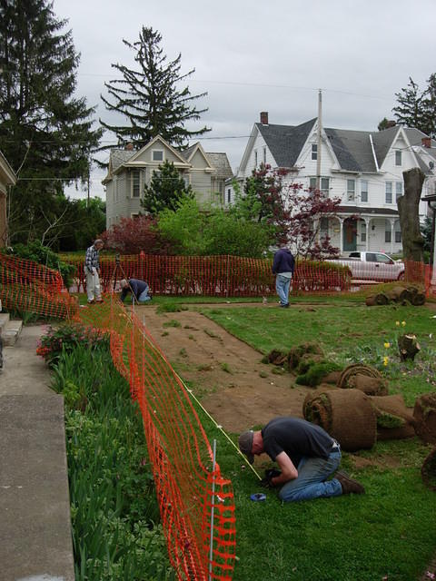 Laying out the site