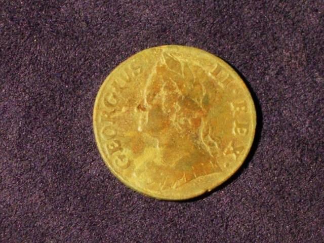 British copper coin 1757