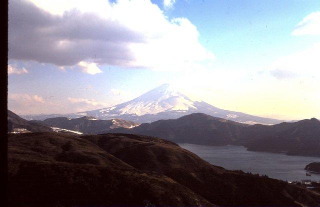 Mt. Fuji and lake