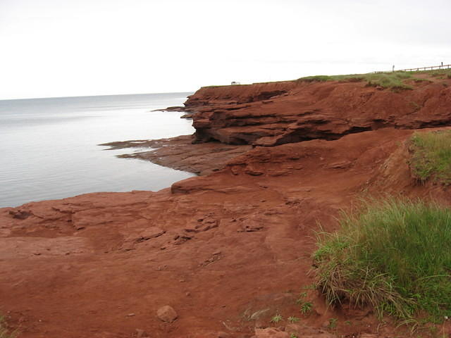 PEI National Park near Cavendish on a rainy overcast day