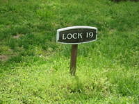 Lock #19 sign
