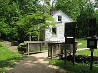 Lockhouse and flume at Lock #8