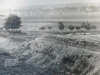 Photo of the sunken road after the battle