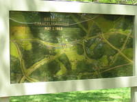 This sign shows Stonewall Jackson's route around the Union lines