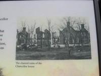 Photo of the ruins of the Chancellor house.
