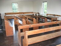 Inside Dunker Church at Antietam