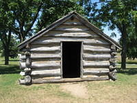 Rebuilt cabin at Valley Forge