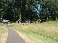 Rebuilt cabins at Valley Forge