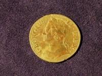 British copper coin 1757