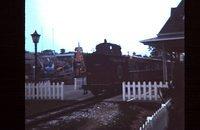 Train ride at amusement park