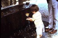 Mike handwashing at Budda