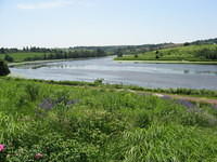 River from parking lot of PEI Preserve Co.