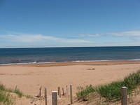 Entrance to Penderosa Beach through dunes at the cottages