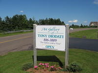 Sign for Tony Diodati art gallary